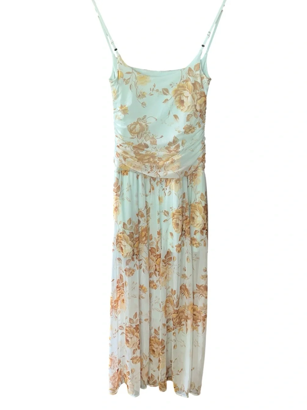 Abercrombie & Fitch Bra-Free Flowy Floral Sheer MIidi-Maxi Dress Size S